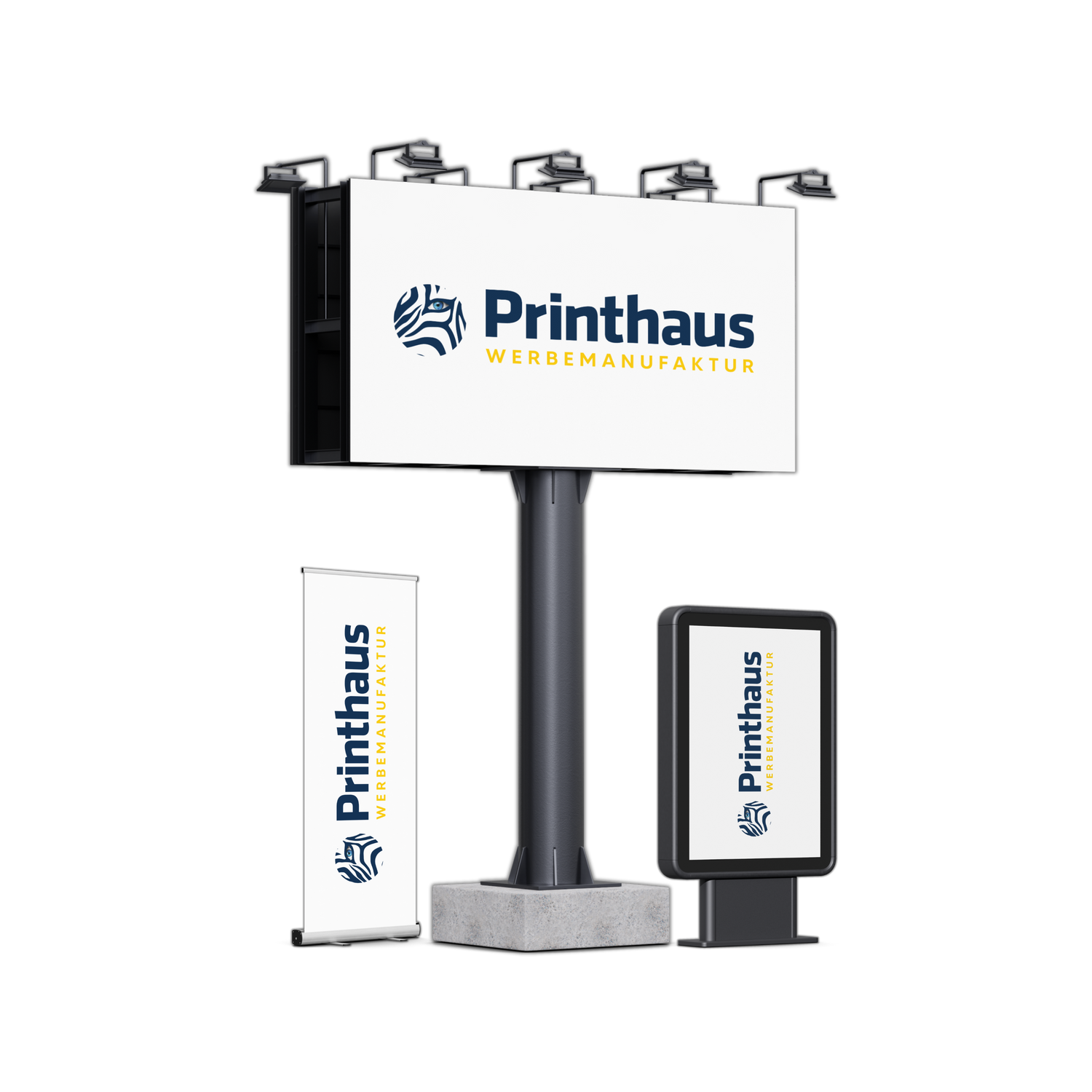 Abschnittbanner mit Beispielen zum Thema Außenbeschriftung